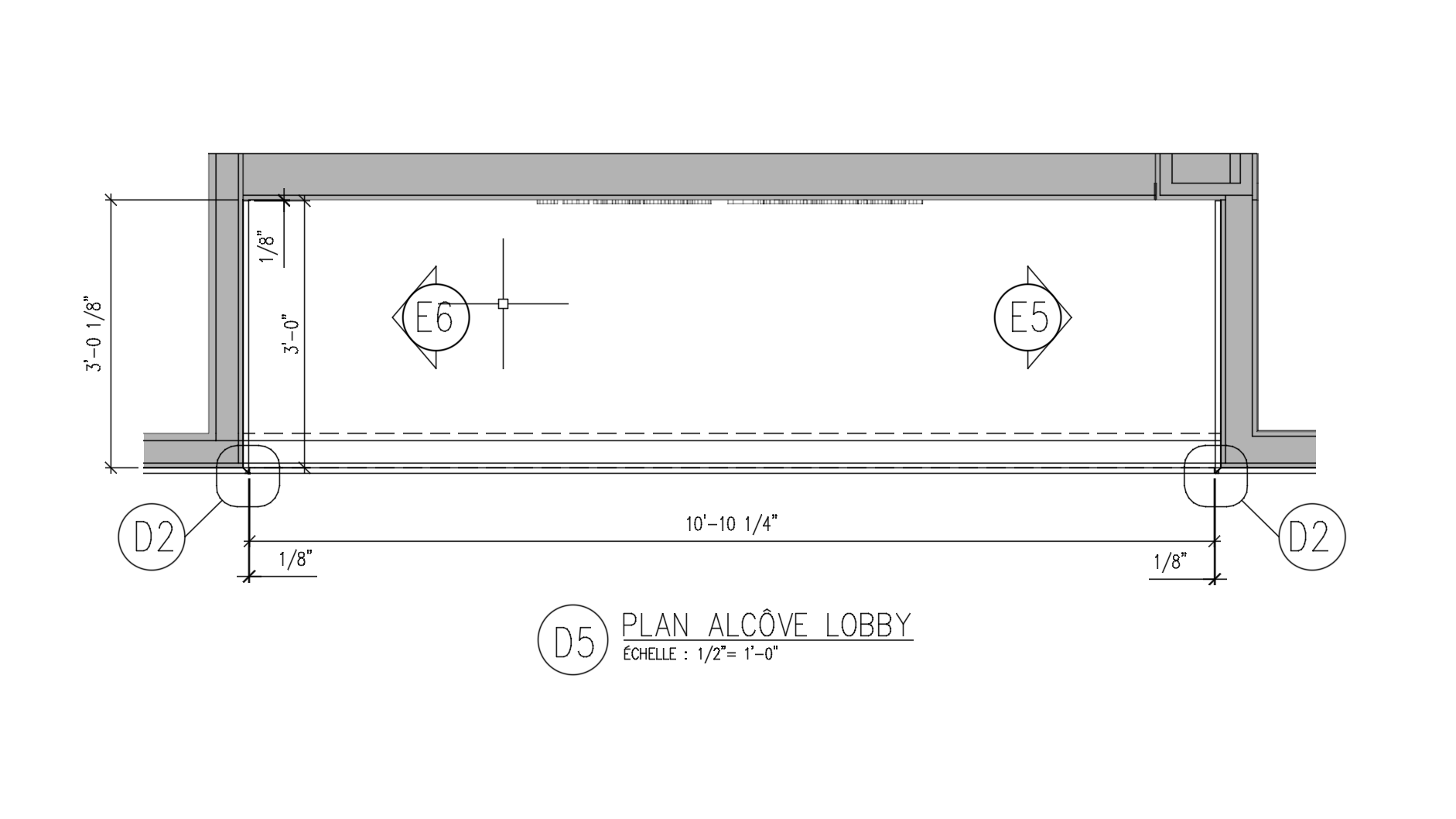 Alcove lobby plan